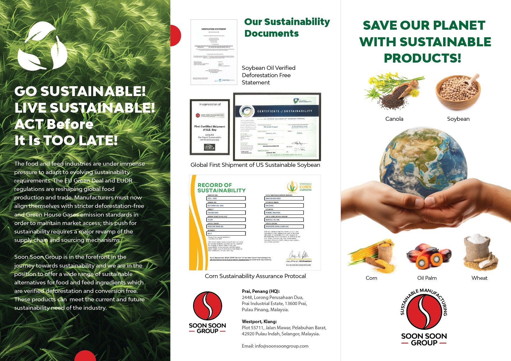 Soon Soon Group Sustainable Manufacturing